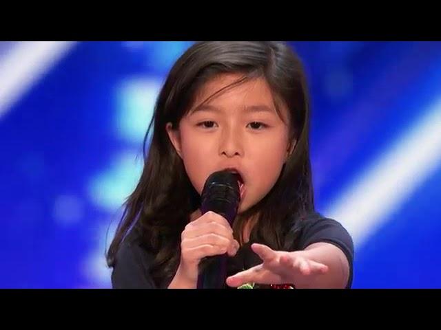 Celine Tam  9 Year Old 'My Heart Will Go On' AGT 2017