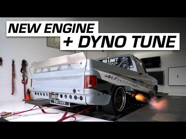 C10 truck makes 633 WHP on the dyno!