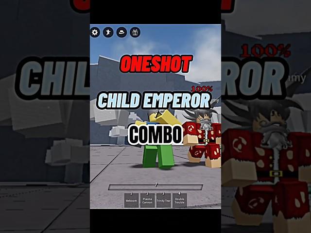 OP ONESHOT EMPEROR COMBO! #thestongestbattlegrounds #gaming #roblox #trending #dive