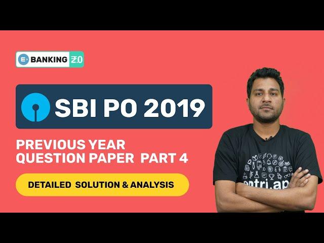 SBI PO PREVIOUS YEAR QUESTION PAPER | SBI PO PREPARATION 2020 | ENTRI APP BANKING