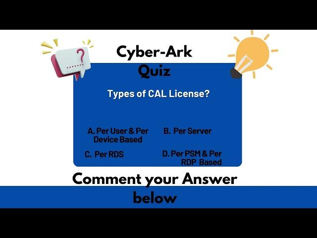 CyberArk Quiz Part - 52 - CyberArk Interview & Questions | SecApps Learning