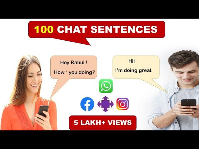 100 Social Media Chat Sentences | Social Media Chatting In English | Chatting In English |