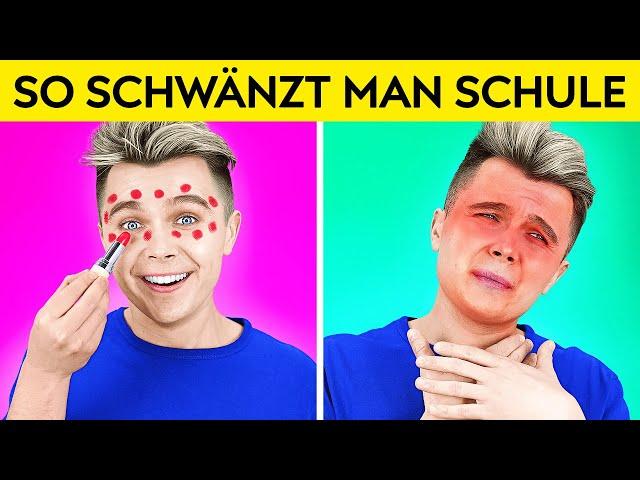 ZU COOL FÜR DIE SCHULE! EINFACH SCHULE SCHWÄNZEN || Lustige Tricks Und Streiche von 123 GO! TRENDS