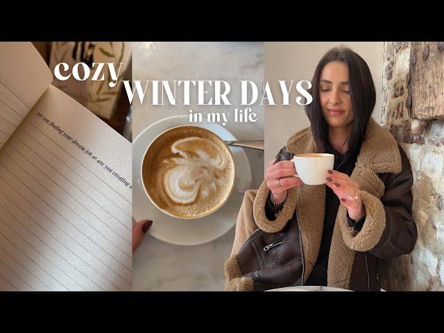 COZY WINTER DAYS | spend a few cozy days with me, slow winter mornings, coffee shops, chats & more