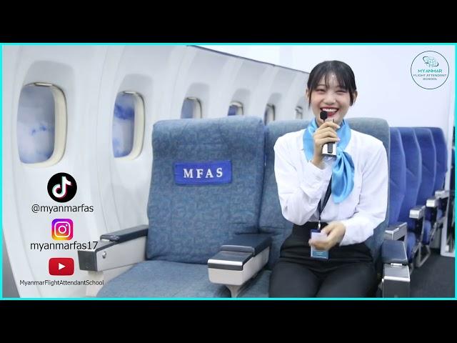 MFAS မှာကျောင်းတက်ရတာပျော်လား Ep(1) #mfas #flightattendant #training #cabincrew #hospitality