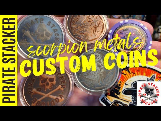 Scorpion Metals made me RAD Pirate Coins!  #silver  #copper  #coins  #treasure