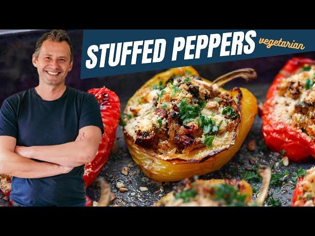 Easy and Tasty Vegetarian Stuffed Peppers for a Sunny Day | Mediterranean recipes