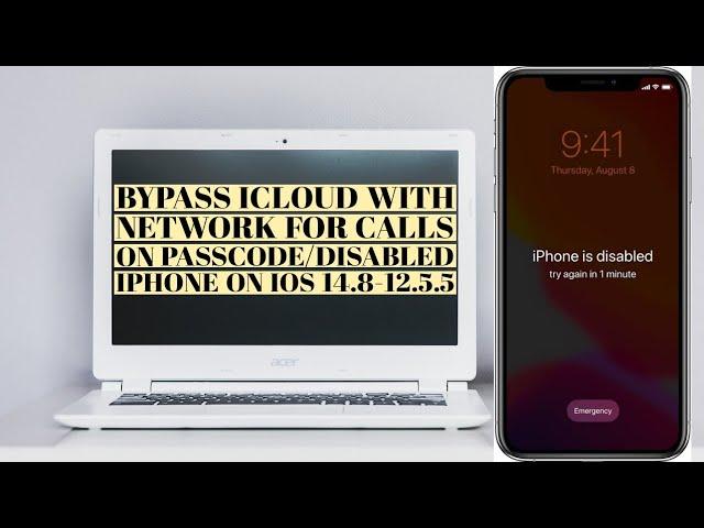 How to bypass iCloud with Network for Calls on on Passcode/Disabled iPhone on iOS 14.8-12.5.5