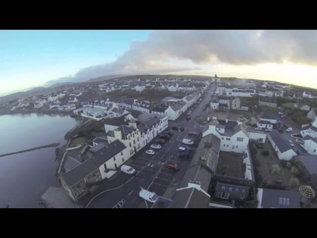 Flight over Bowmore, Isle of Islay