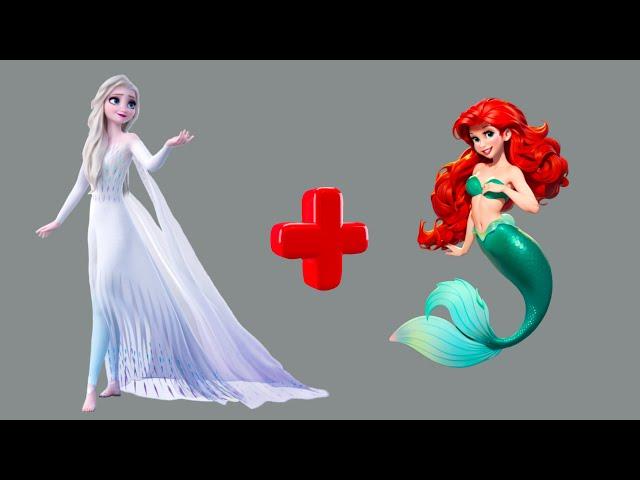 What If Disney Princesses Became The Little Mermaid?