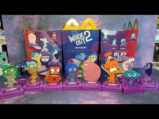 FULL SET INSIDE OUT 2 MCDONALD'S HAPPY MEAL COLLECTIBLES UNBOXING AND REVIEW!