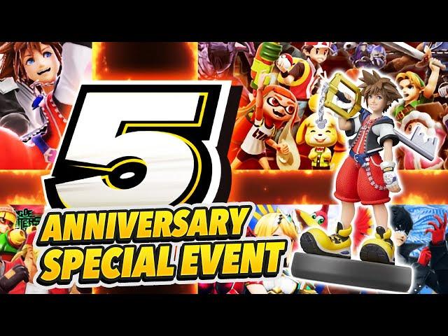 Smash Ultimate Gets 5th Anniversary Special Event + Sora amiibo Release Date!