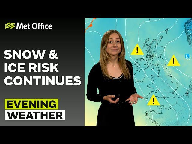 21/11/24 - Wintry weather perservering -  Evening Weather Forecast UK – Met Office Weather