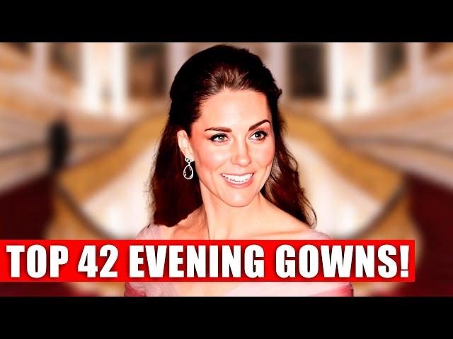 STUNNING! TOP 42 MOST GORGEOUS EVENING GOWNS OF CATHERINE, PRINCESS OF WALES!