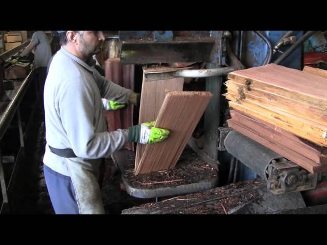 Producing Red Cedar Hand-Split & Resawn Shakes - by WoodRoof.com