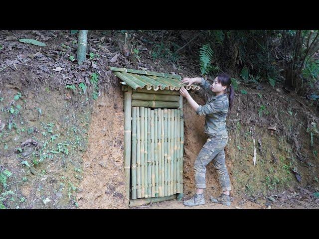 Build an underground survival shelter, survival alone