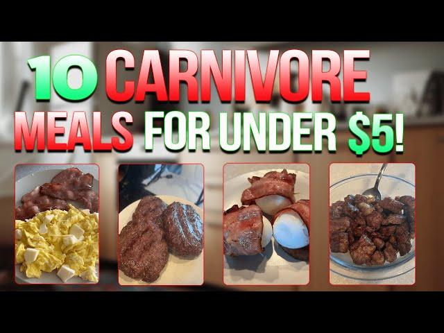 Cheap Carnivore Diet Meal Ideas (Everything under $5!)