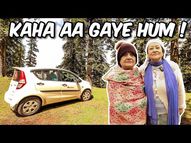 Mummy Pahuch gayi Himachal ke Pahado mai @narkanda.shimla