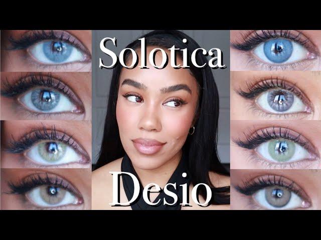 DESIO VS. SOLOTICA Comparison! Testing TOP RATED Color Contacts (Review & Try-On)