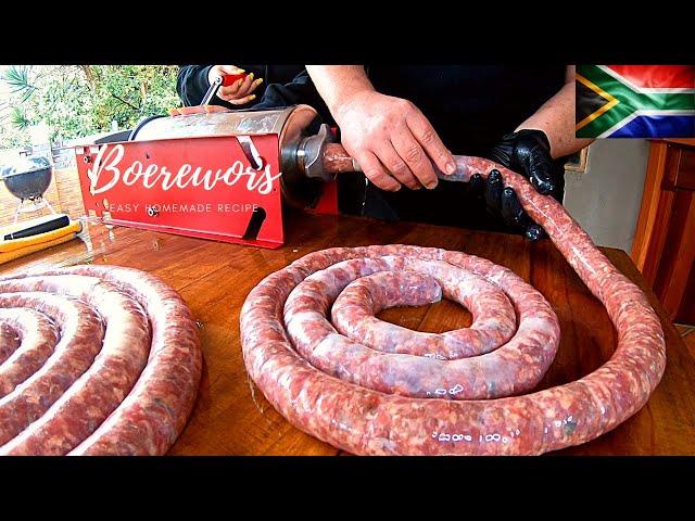 Easy Boerewors Recipe | Traditional South African Sausage | HOMEMADE | Xman & Co