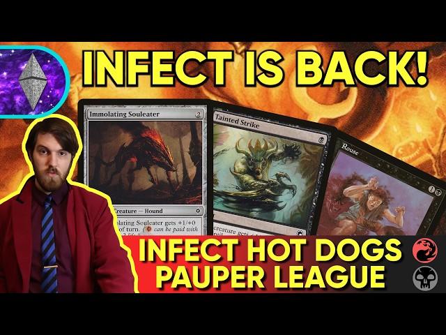 INFECT HOT DOGS | Tainted Strike Kiln Fiend Blitz MTG Pauper Homebrew