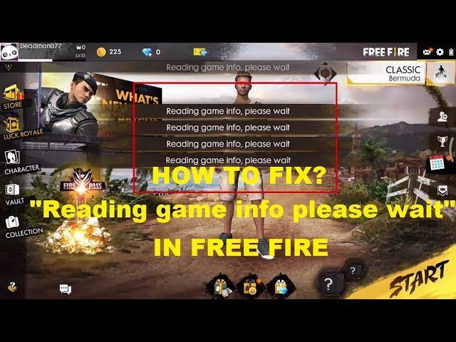 "READING GAME INFO PLEASE WAIT" PROBLEM IN GARENA FREE FIRE | HOW TO FIX IT?