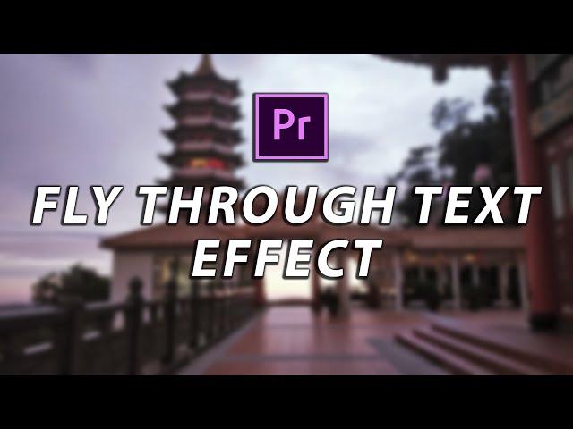 3D Text Effect in Adobe Premiere Pro | Fly Through Effect | 2 Minutes | 3D Text Premiere Pro