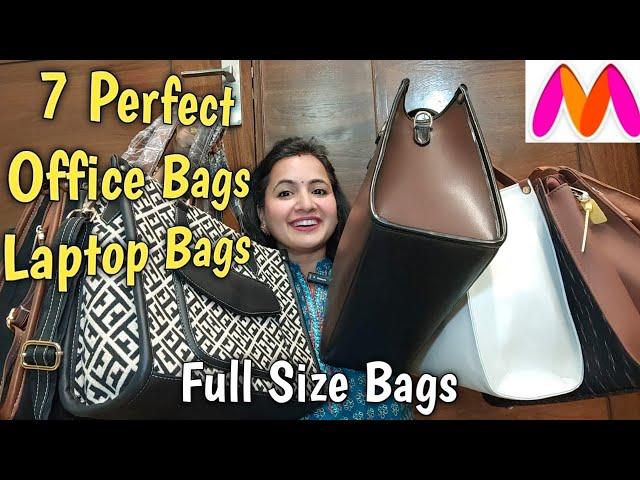 7 Perfect Office ,Laptop & Tote Bags From MYNTRA | Trendy Bags Haul | Neema's Corner