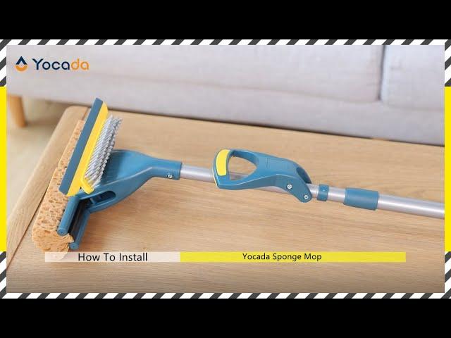 Yocada sponge mop installation video