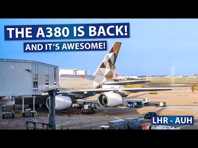TRIP REPORT | Etihad Airways AWESOME Airbus A380 | London - Abu Dhabi | Economy Class