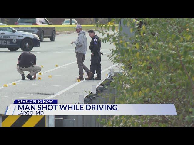 Prince George’s County residents on edge after a man is shot while driving