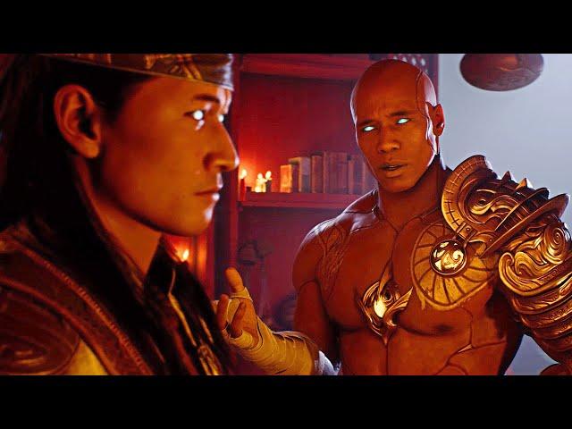 All Scenes of Liu Kang and Geras talking about the Hourglass Timelines - Mortal Kombat 1