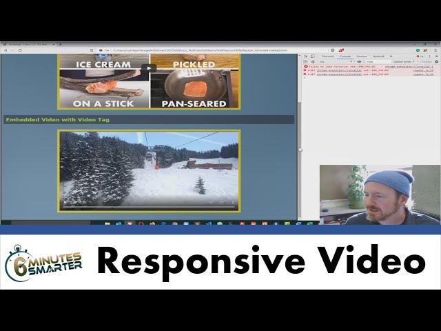 Embed Responsive Videos with YouTube iframe and Video Tag