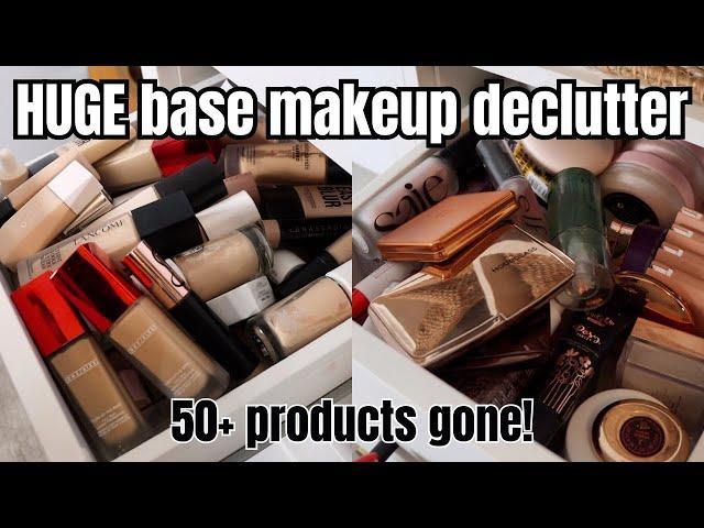 Face Makeup Declutter 2024 | Foundations, Primers, Powders, and Concealers