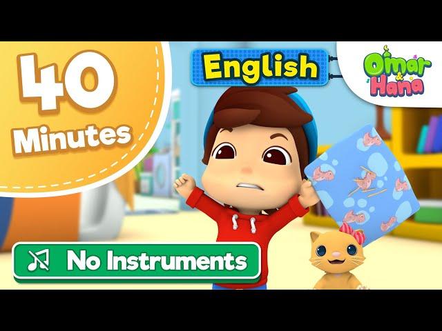 [NO INSTRUMENTS] Omar & Hana | 40 min Compilation of series | Islamic cartoon