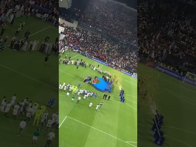 Chelsea lifting the Fifa Club World Cup Trophy! 