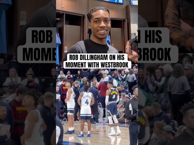 Rob Dillingham says it's crazy that Russ knows who he is  (via SneakerReporter/X)