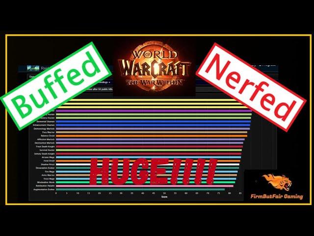 WoW - The War Within - HUGE BUFF AND NERFS!!!!! - Pre-Patch