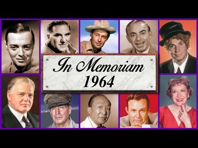 In Memoriam 1964: Famous Faces We Lost in 1964