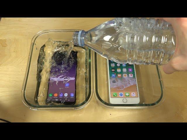 Samsung Galaxy S8 Plus vs. iPhone 7 Plus Water Freeze Test 16 Hours! Which Is Best?!