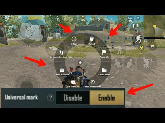 How to Enable universal mark in pubg mobile how to use universal mark in pubg mobile Technical games