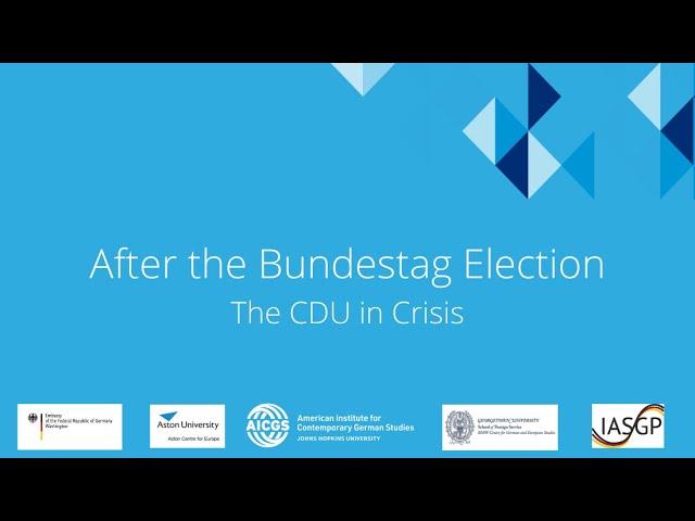 After the Bundestag Election: The CDU in Crisis