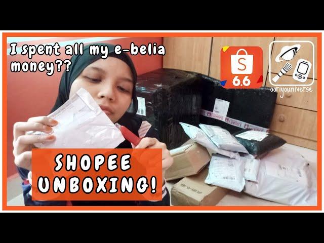 SHOPEE 6.6 Unboxing! (Thanks e-belia :3)