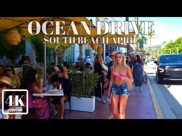 MIAMI BEACH, SOUTH BEACH APRIL 2024 4K UHD 60FPS FLORIDA USA