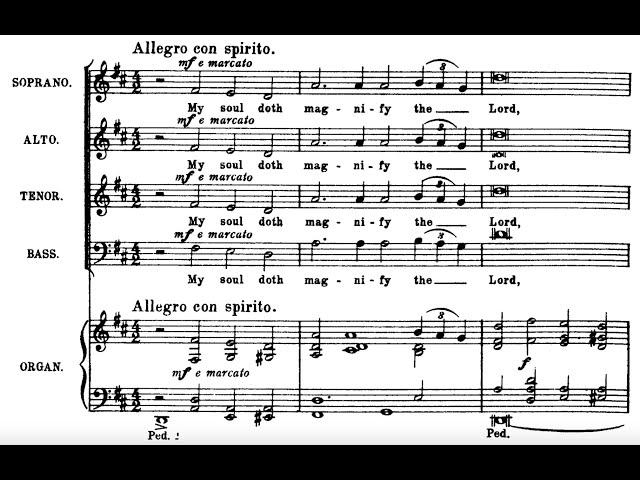 George Dyson - Magnificat in D (score video)