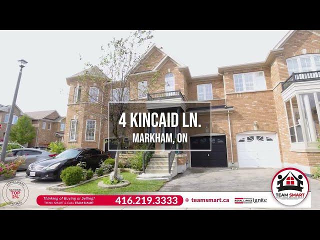 𝐅𝐎𝐑 𝐒𝐀𝐋𝐄 - 4 Kincaid Lane, Markham, ON  | ️ Markham Rd & Denison St