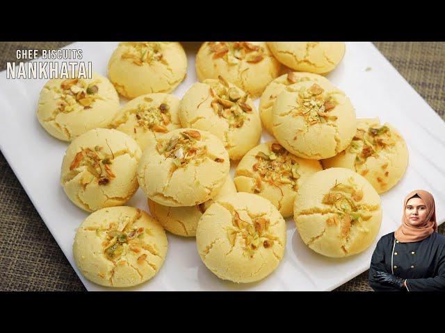 Nankhatai Recipe | Melt in Your Mouth Eggless Indian Cookies | Diwali Special