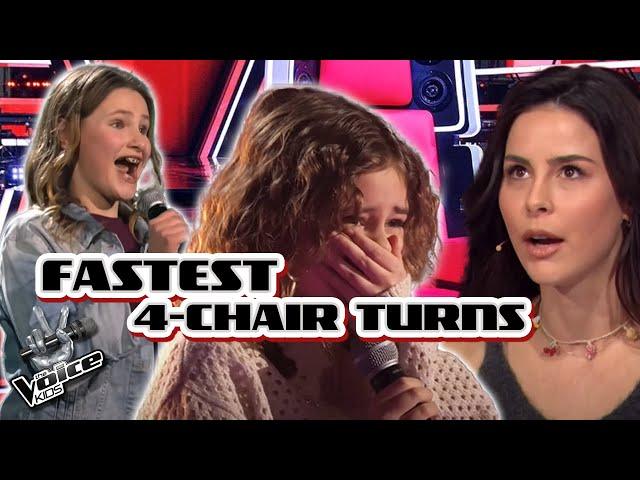 FASTEST 4-CHAIR Turns on the Voice Kids 2024! | The Voice Kids 2024