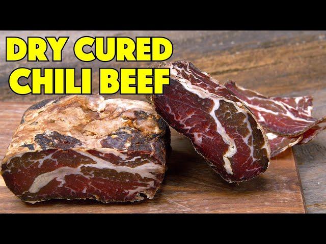 Modern Charcuterie - Dry Cured Chili Beef - Glen And Friends Cooking -  How To Cure Meat At Home