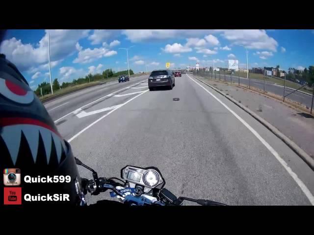 Biker has Ninja reflexes!!!